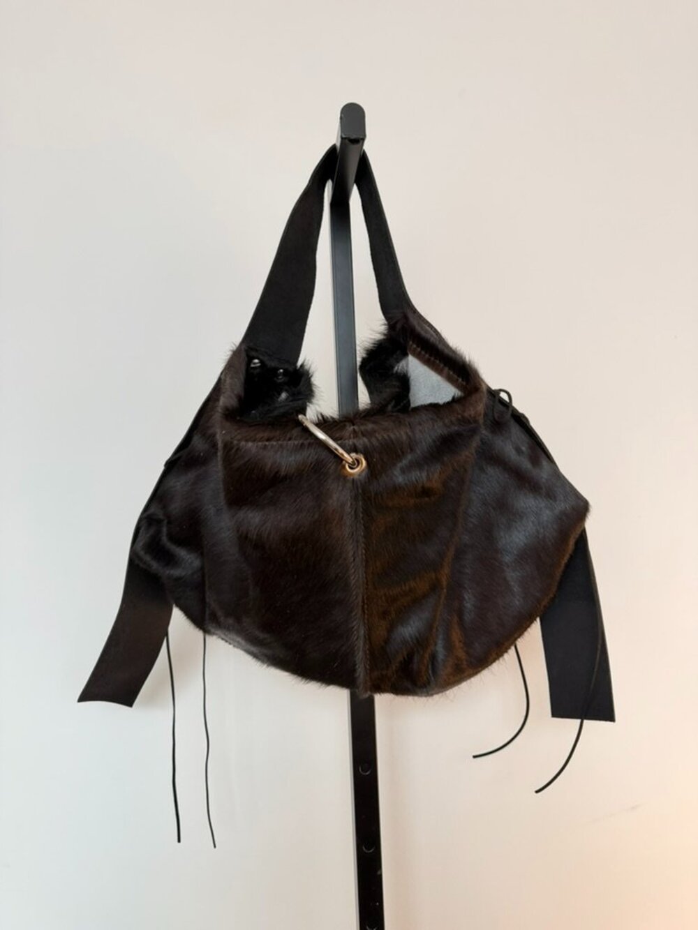 Le Febour Everything Bag No. 07 Black Cowhide Oversized Leather Tote - Picture 3 of 7